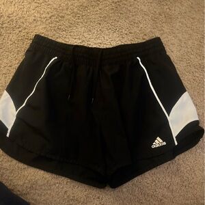 Adidas Black Elastic Waistband Shorts